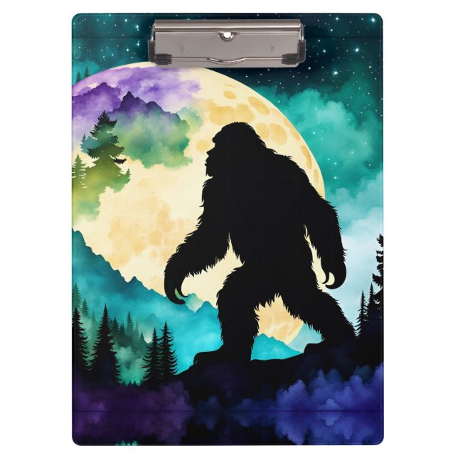 Carpeta De Pinza Luna llena Sasquatch en la montaña II (Anverso)