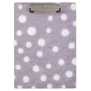 Carpeta De Pinza Lunares Blancos y Morados