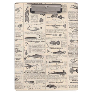 Carpeta De Pinza Lures de la pesca de vintage: pescador de la época