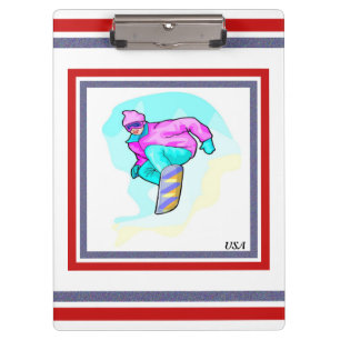 Carpeta De Pinza Luv a Snowboard -
