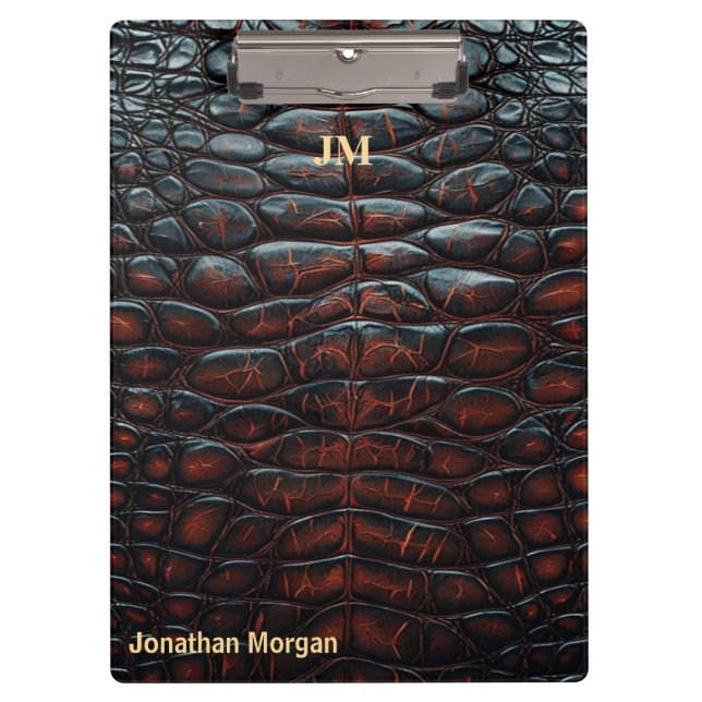 Carpeta De Pinza Luxury Executive Monogram Premium Leather  (Anverso)