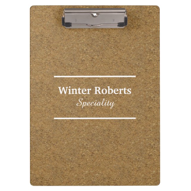 Carpeta De Pinza madera de corcho de moda (Anverso)