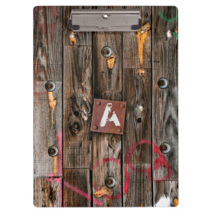 Carpeta De Pinza Madera Rústica Industrial Personalizada