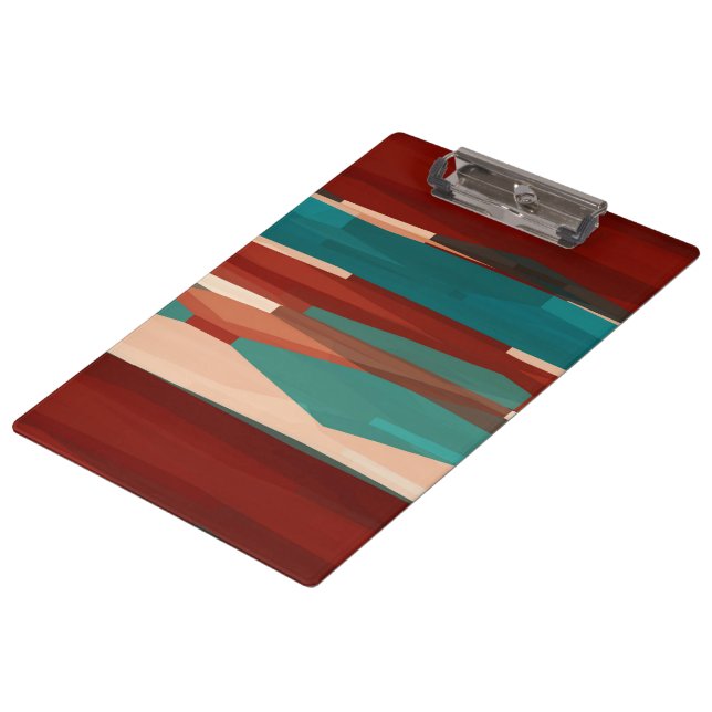 Carpeta De Pinza Madera y turquesa (Angular)