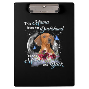 Carpeta De Pinza Madre Arte Dachshund Mamá Cumpleaños