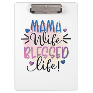 Carpeta De Pinza Madre Regalo Mamá Esposa Bendición Vida