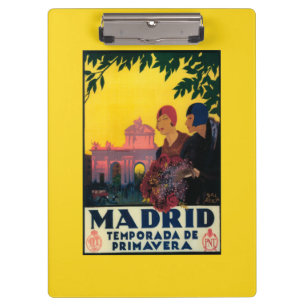 Carpeta De Pinza Madrid en poster promocional del viaje de la
