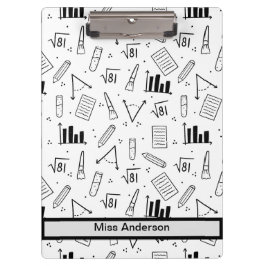 Carpeta De Pinza Maestra de Personalizable con temas de matemáticas