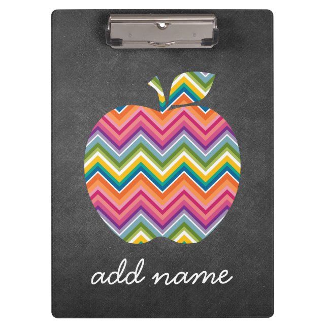 Carpeta De Pinza Maestro personalizado Apple con patrón Chevron a l (Anverso)