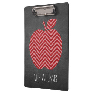 Carpeta De Pinza Maestro personalizado Apple con patrón Chevron a l