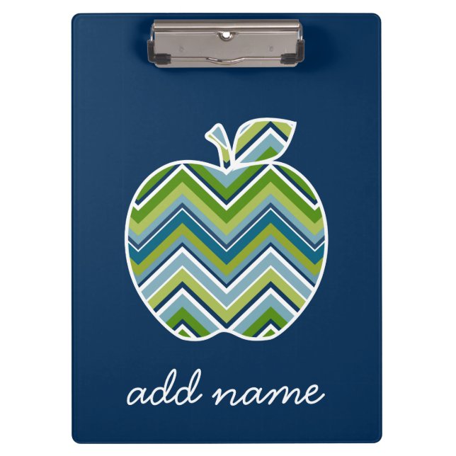 Carpeta De Pinza Maestro personalizado Apple con patrón Chevron a l (Anverso)