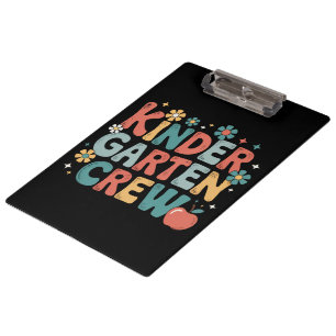 Carpeta De Pinza Maestro Regreso a la Escuela Equipo de Kinder