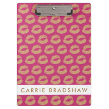 Make Up Gold Purpurina Lips Nombre personal rosado