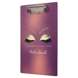Carpeta De Pinza Makeup Beauty Studio Lashes Copper Bronze Luxury