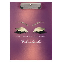 Carpeta De Pinza Makeup Beauty Studio Lashes Copper Bronze Luxury