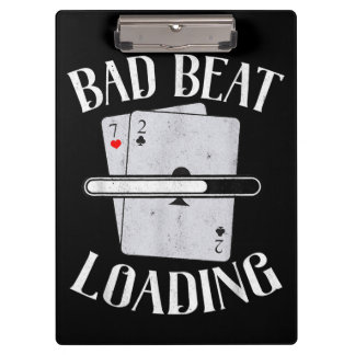 Carpeta De Pinza Mala apuesta Cargando Texas Holdem Casino Funny Po