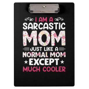 Carpeta De Pinza Mamá Arte Soy Una Mamá Sarcástica