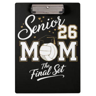 Carpeta De Pinza Mamá de Senior Clase de 2026 Voleibol