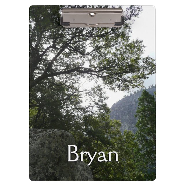 Carpeta De Pinza Mañana en el sendero a las cataratas vernales en Y (Anverso)