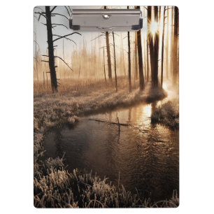 Carpeta De Pinza Mañana escarchada de Yellowstone