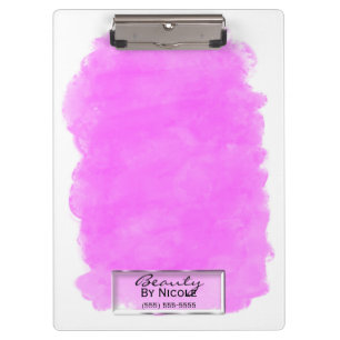 Carpeta De Pinza Mancha de Maquillaje Rosa Elegante Glamour Persona