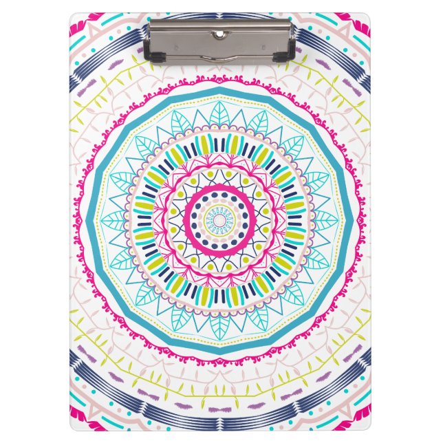 Carpeta De Pinza mandala colorida (Anverso)