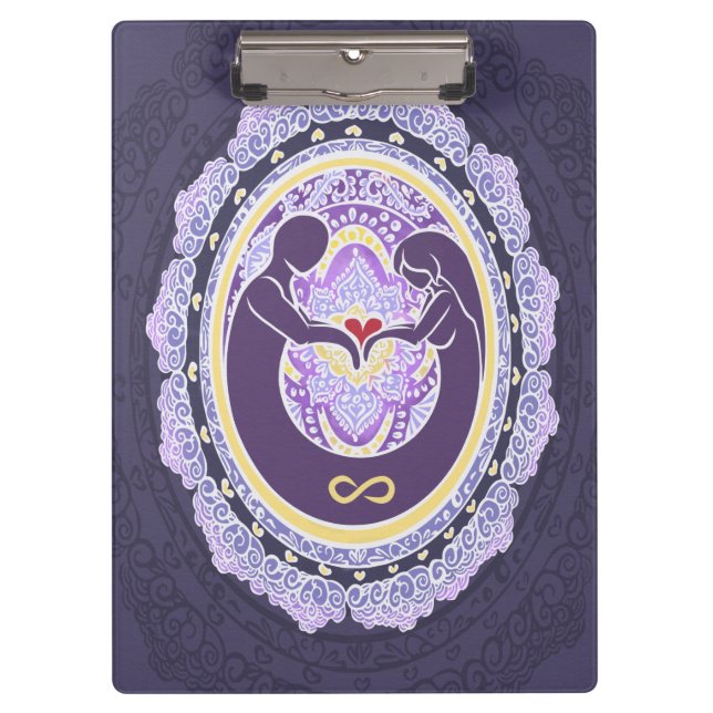 Carpeta De Pinza Mandala de amor eterno (Anverso)