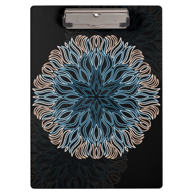 Carpeta De Pinza Mandalá de Arena y Mar  (Anverso)