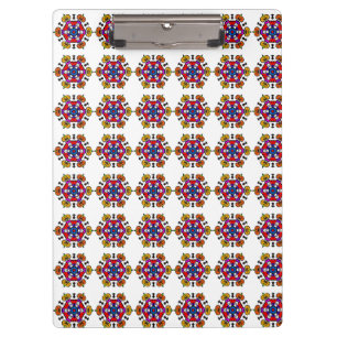 Carpeta De Pinza Mandalá de calabaza de Halloween