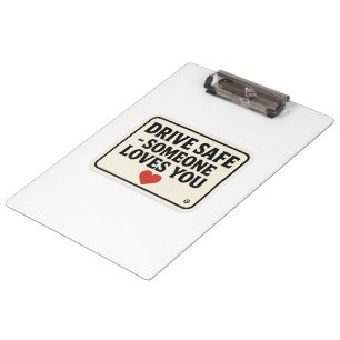 Carpeta De Pinza Manejar a salvo - Alguien Te ama pegatinas,