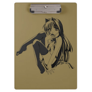 Carpeta De Pinza Manga, Gata Gatita Furry Kawaii Loli