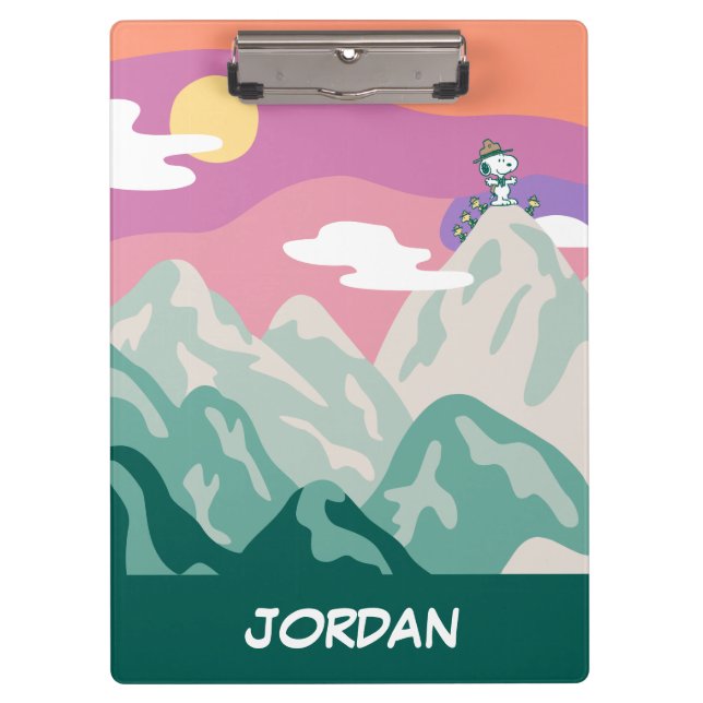 Carpeta De Pinza Maní | Snoopy & Troop Senderismo por la montaña (Anverso)