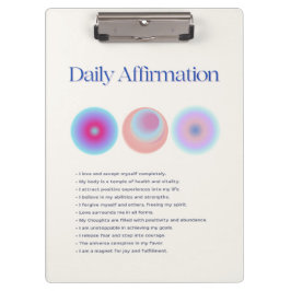 Carpeta De Pinza manifestación de afirmaciones diarias