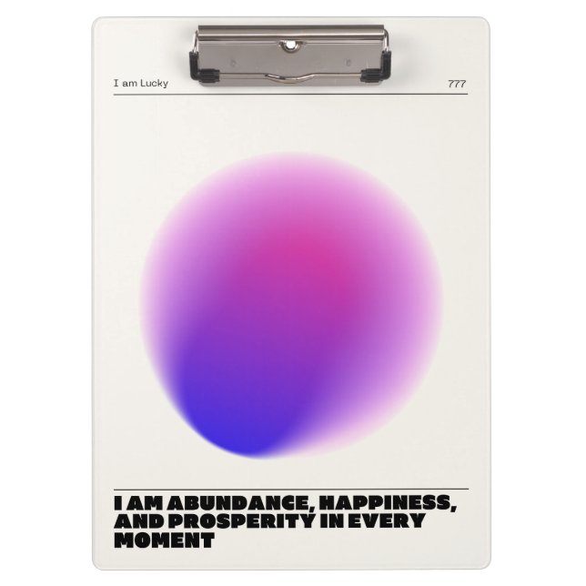 Carpeta De Pinza manifestación de afirmaciones diarias (Anverso)