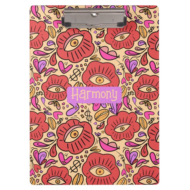 Carpeta De Pinza Manifiesto de doodle ocular (Anverso)
