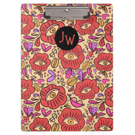 Carpeta De Pinza Manifiesto de doodle ocular