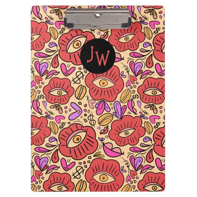 Carpeta De Pinza Manifiesto de doodle ocular (Anverso)