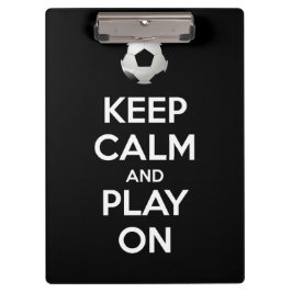 Carpeta De Pinza Mantener la calma y jugar