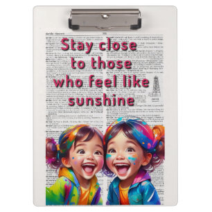 Carpeta De Pinza Mantente cerca de aquellos que sienten como la Luz