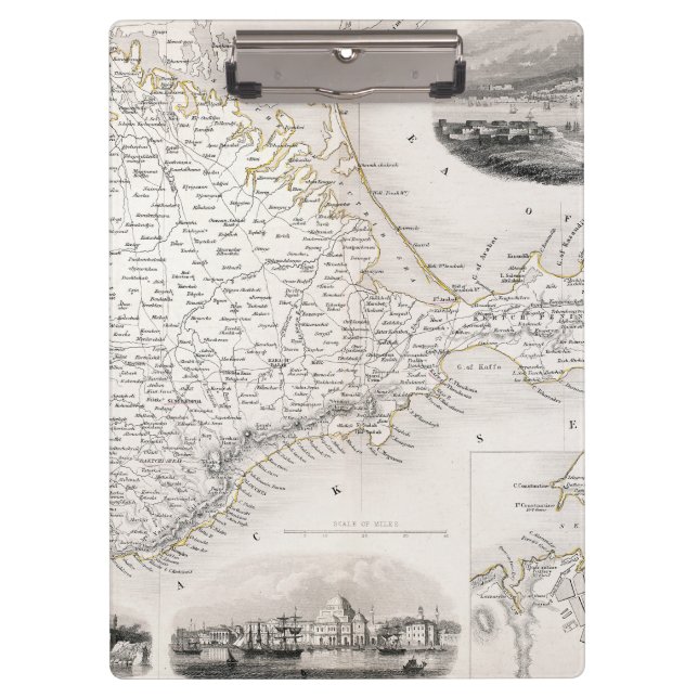 Carpeta De Pinza MAPA: CRIMEA, c1855 (Anverso)