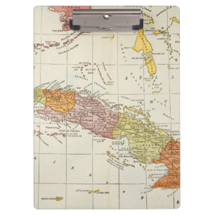 CARPETA DE PINZA MAPA: CUBA, 1900