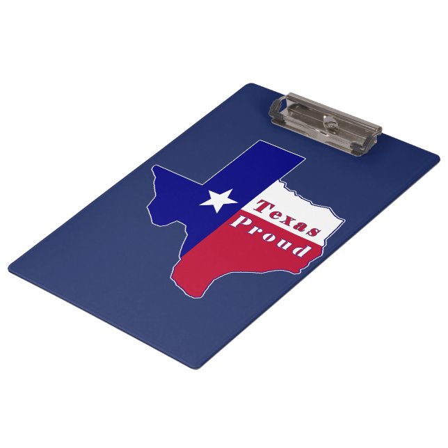 Carpeta De Pinza Mapa de Bandera Orgullosa de Texas (Angular)