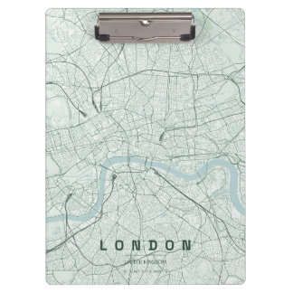 Carpeta De Pinza Mapa de la ciudad de Londres, Inglaterra, diseño m