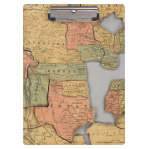Carpeta De Pinza Mapa de los Estados Unidos y del Canadá