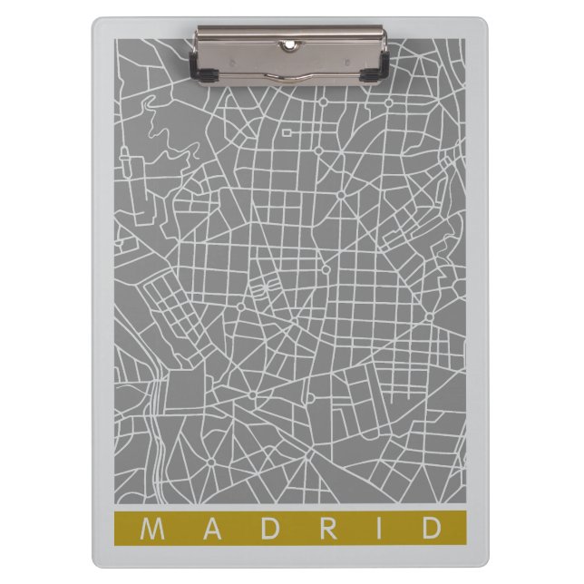 Carpeta De Pinza Mapa de Madrid (Anverso)