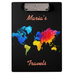 Carpeta De Pinza Mapa de mundo