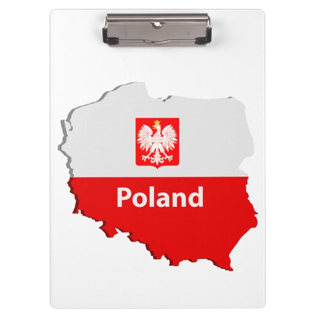 Carpeta De Pinza Mapa de Polonia (Anverso)