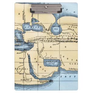 CARPETA DE PINZA MAPA DEL MUNDO: ERATOSTHENES