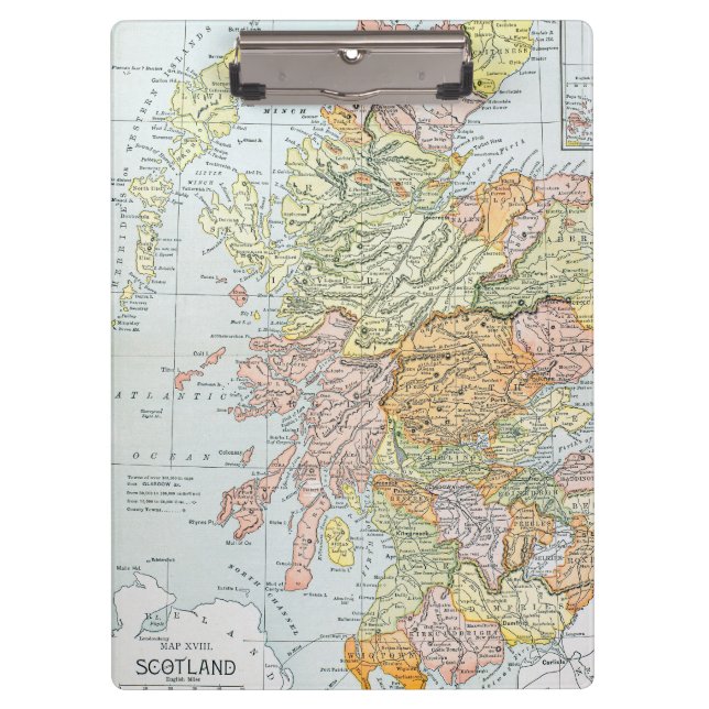 CARPETA DE PINZA MAPA: ESCOCIA (Anverso)