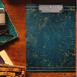 Carpeta De Pinza Mapa estelar celestial constelación azul galaxia d